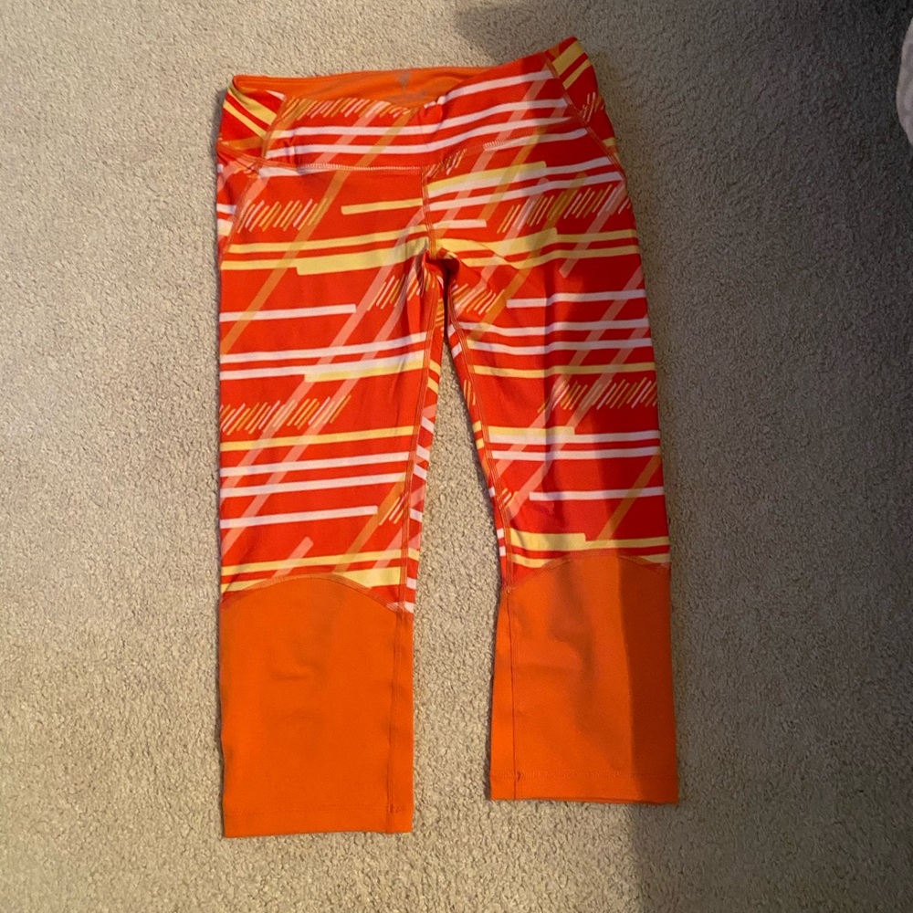 Cozy orange leggings